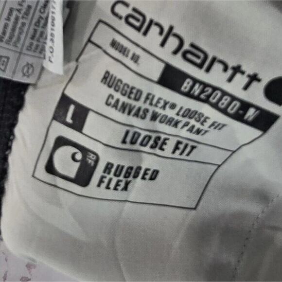 Carhartt Capri Womens 22W Black Loose Fit Stretch Crop Capri Rugged Flex Canvas - Picture 11 of 13